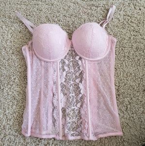 SEXY PINK LACEY CORSET